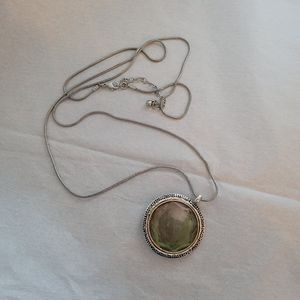 Large Round Pendant Necklace